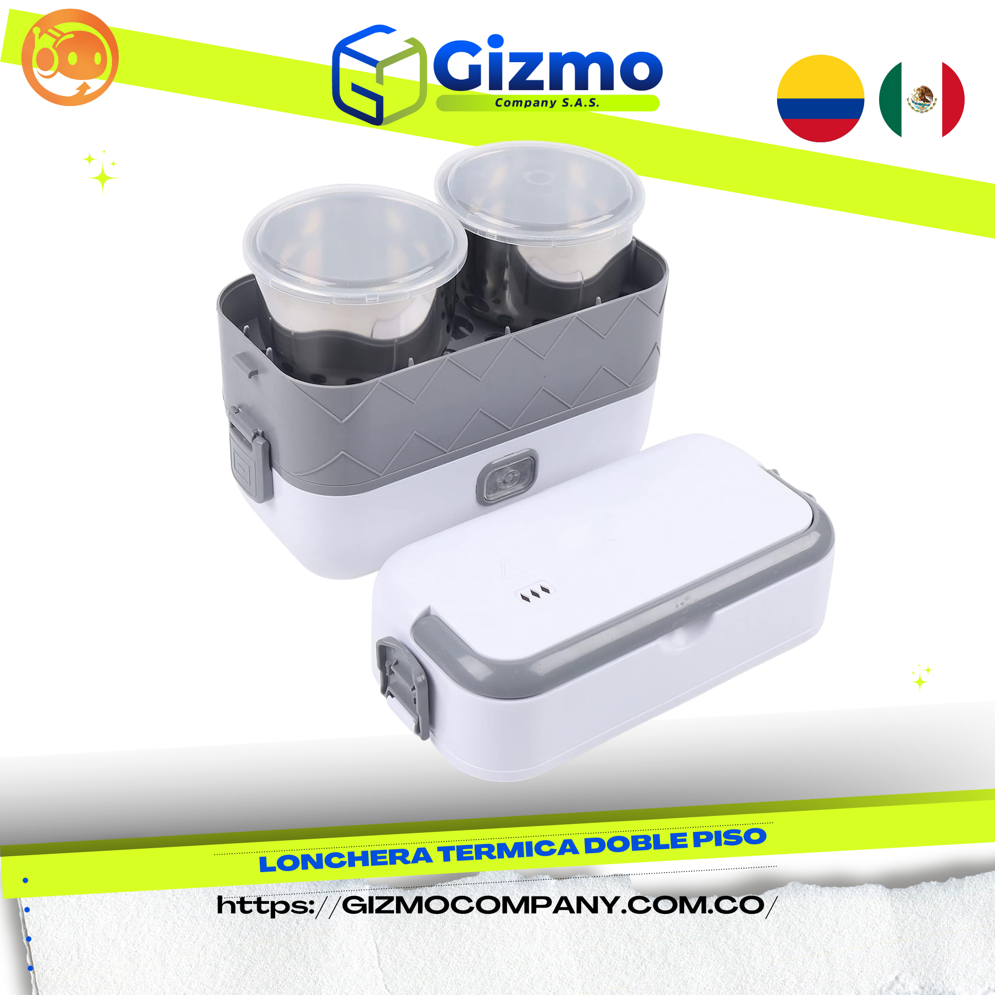 Lonchera Termica Doble Piso